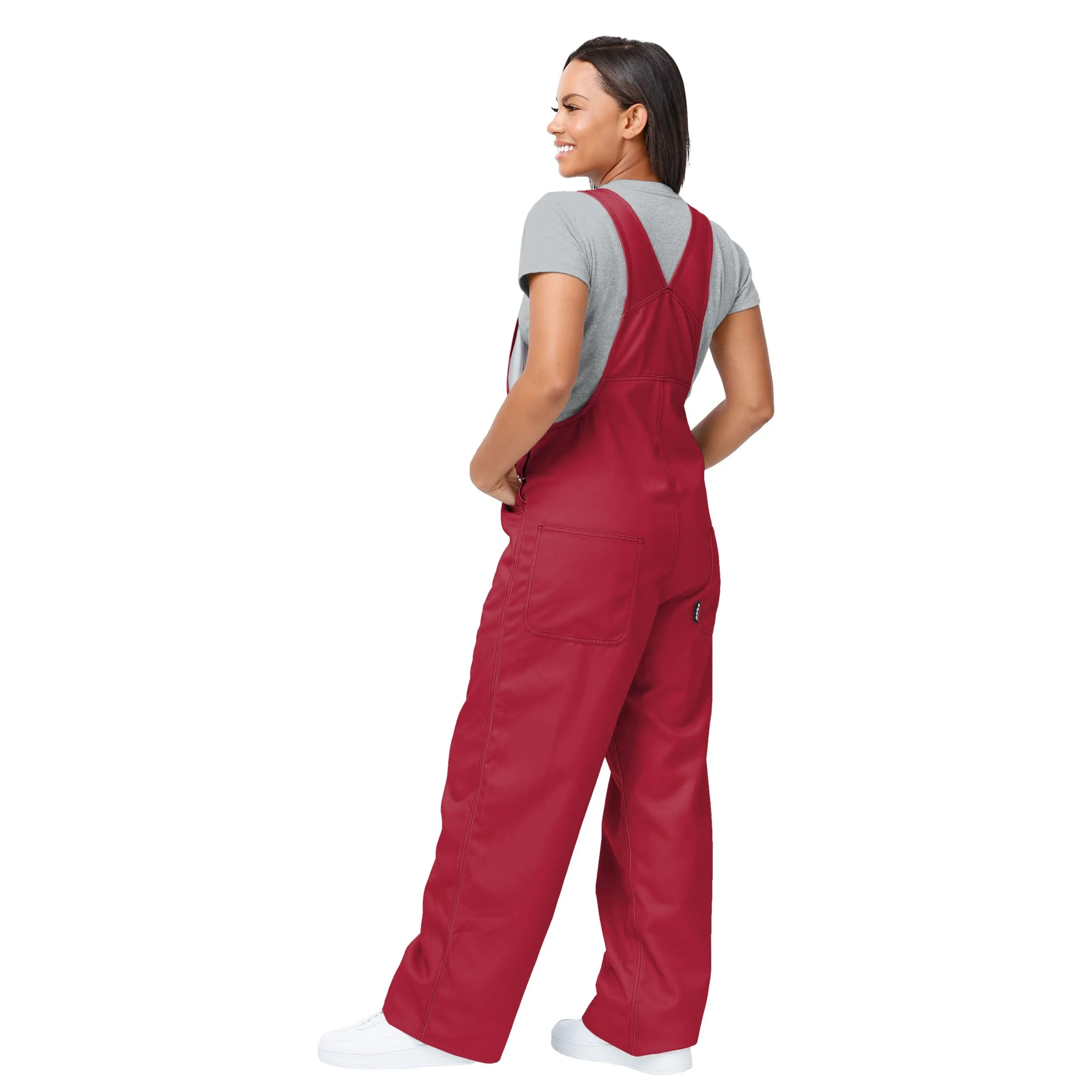 Alabama Crimson Tide NCAA Womens Big Logo Bib Overalls