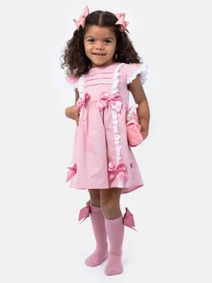 Baby Girl Isabell Collection Spanish Dress - Dusty Pink