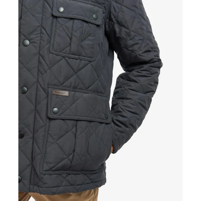 Barbour Horsley Mens Quilt Jacket - Navy/River Birch Tartan