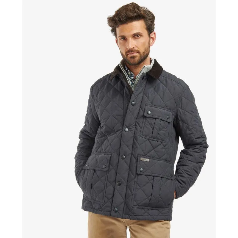 Barbour Horsley Mens Quilt Jacket - Navy/River Birch Tartan