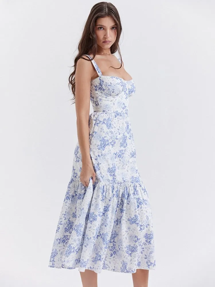 Bluebell Elegance Floral Dress