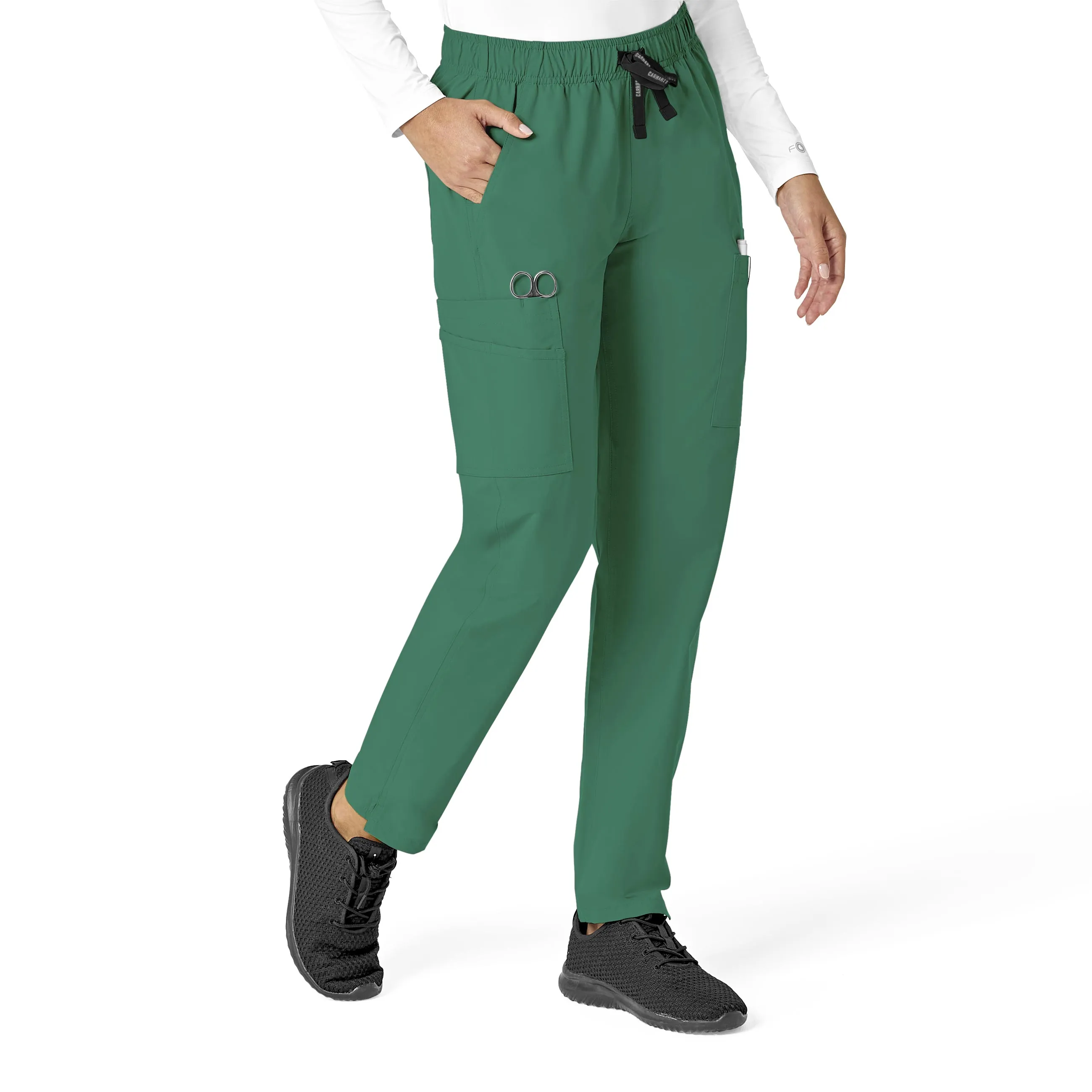 Carhartt Force Essentials Women's Straight Leg Scrub Pant - Hunter