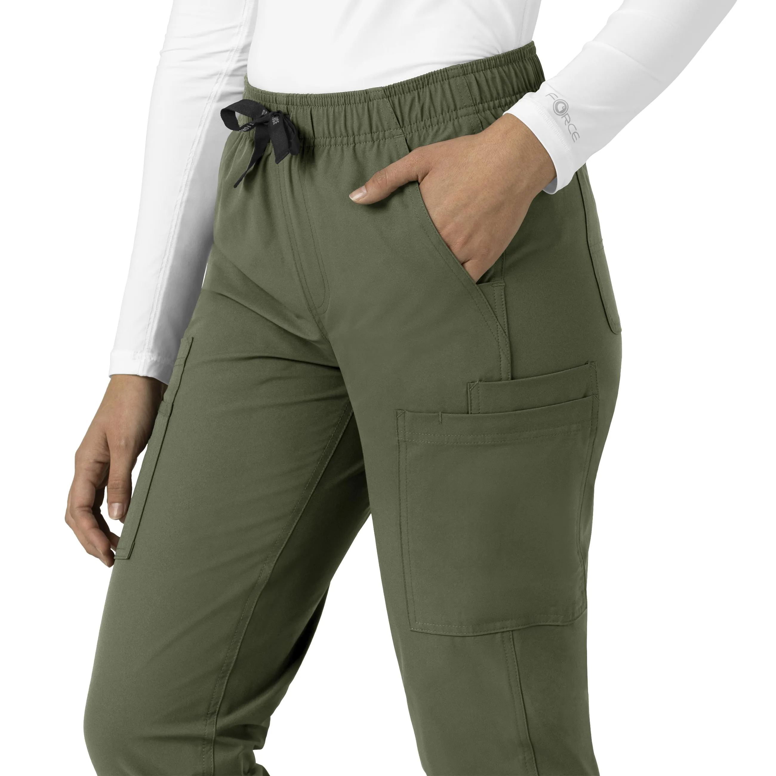 Carhartt Force Essentials Women's Straight Leg Scrub Pant - Olive