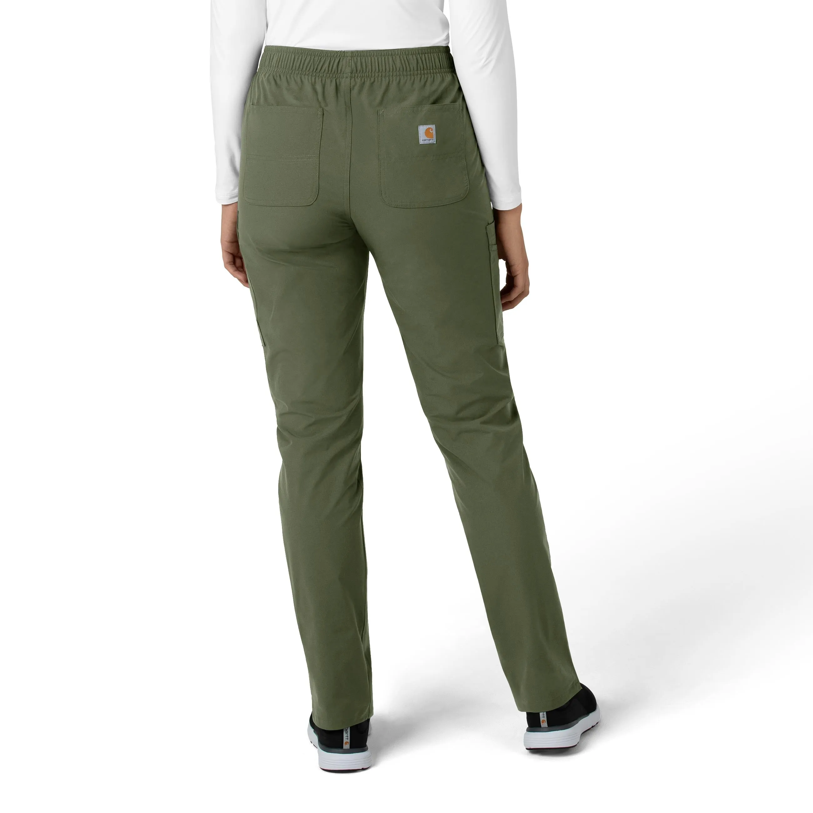 Carhartt Force Essentials Women's Straight Leg Scrub Pant - Olive