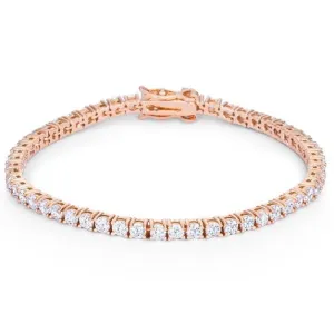 Cassidy Round Rose Gold Tennis Bracelet – 7in | 10ct