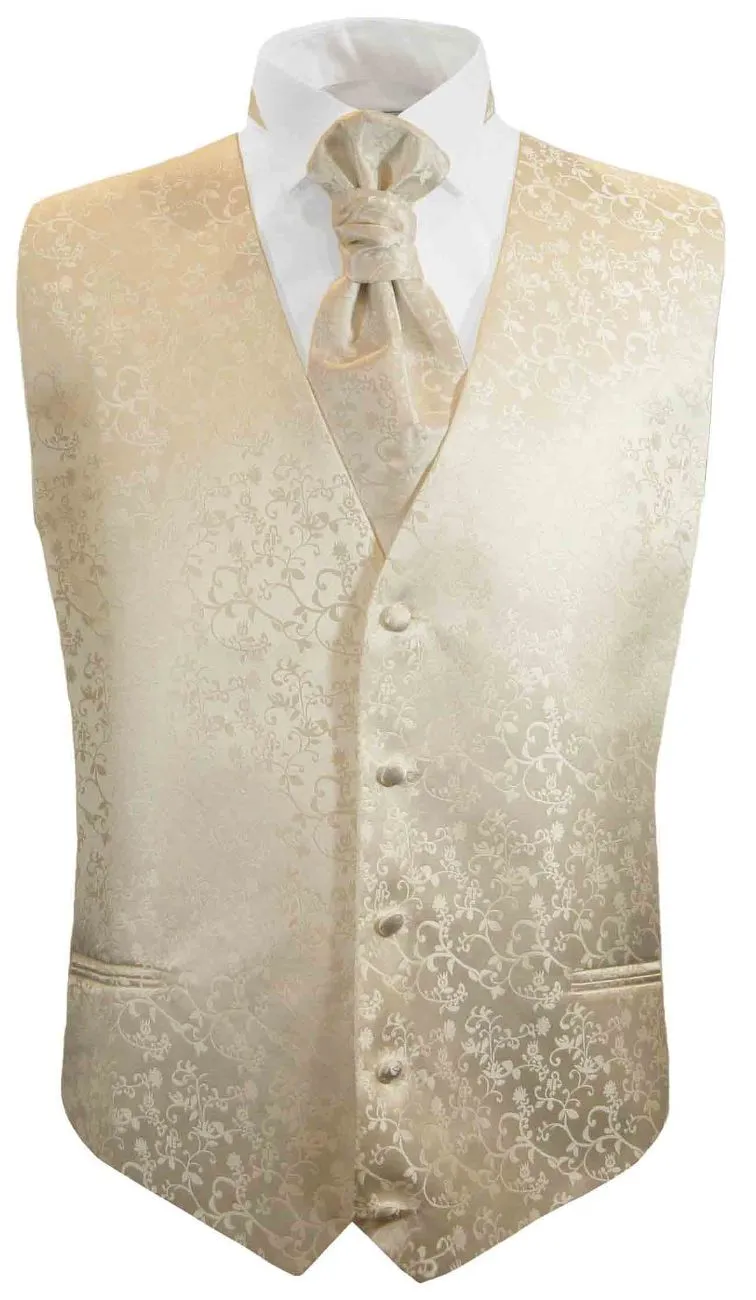 Champagne Boys Tuxedo Vest Set