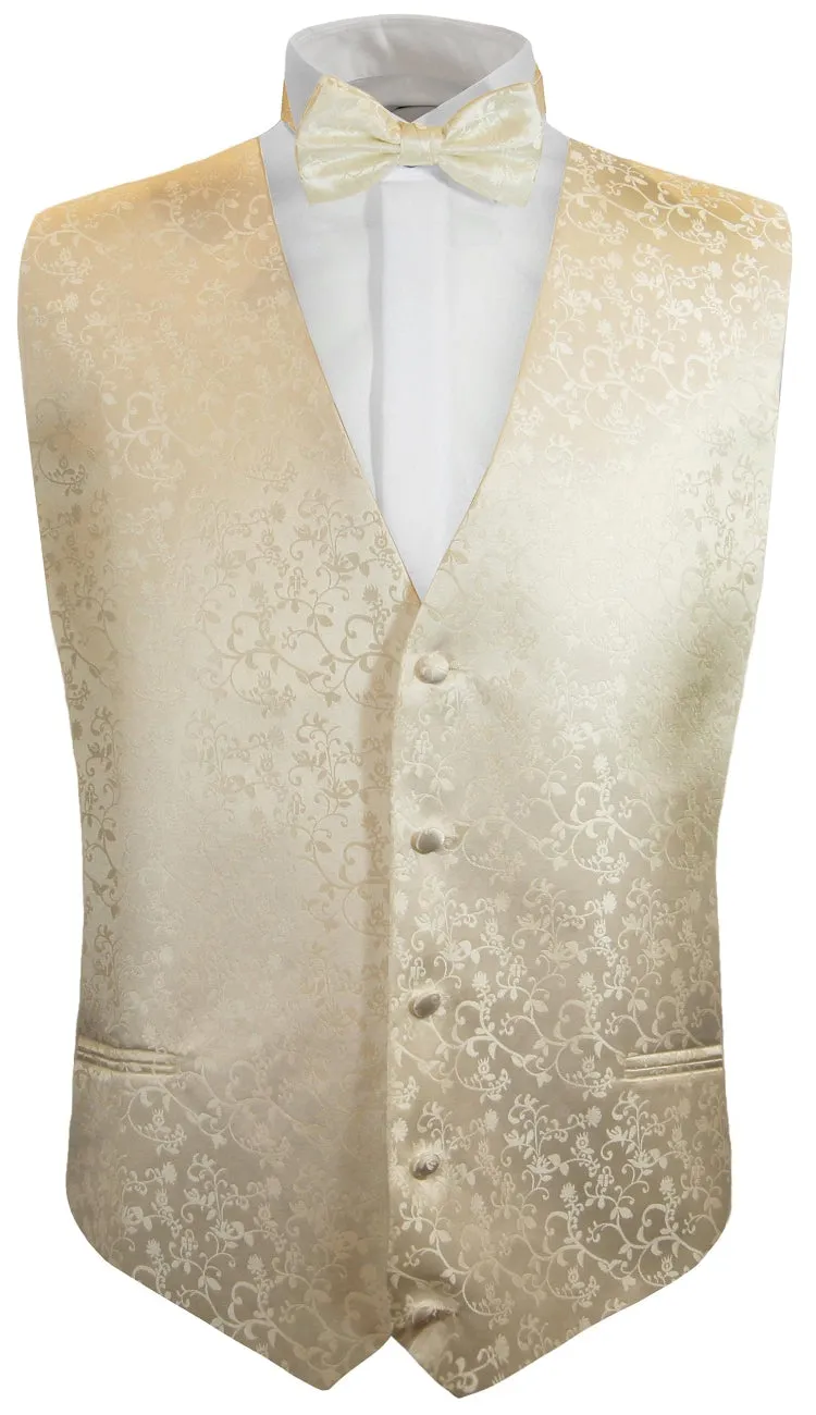 Champagne Boys Tuxedo Vest Set