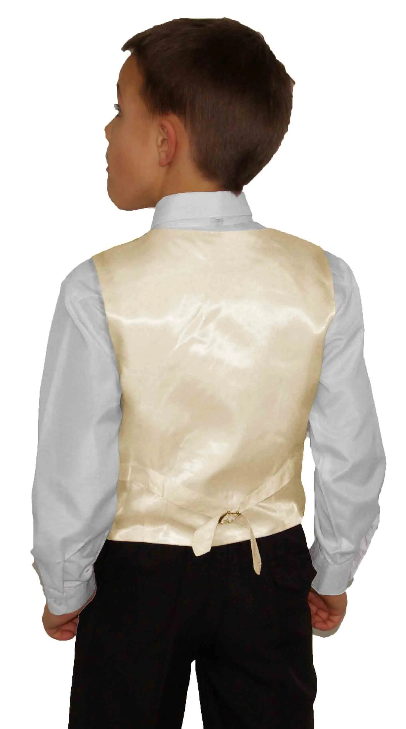 Champagne Boys Tuxedo Vest Set