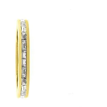 Chela Baguette Eternity Stackable Gold Ring | 2ct | 18k Gold