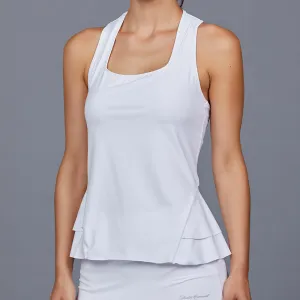 Chiquita Peplum-back Top (white)