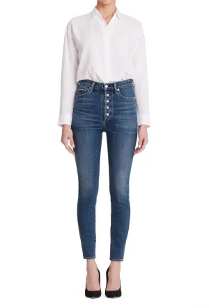 Citizens of Humanity - Olivia Exposed Fly High-Rise Slim Ankle Jeans in Circa wash