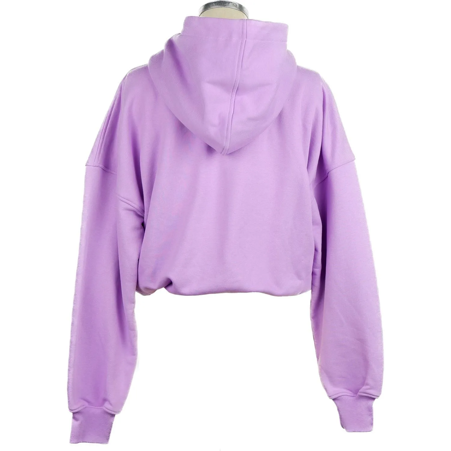 Comme Des Fuckdown Chic Purple Hooded Sweatshirt with Logo Print