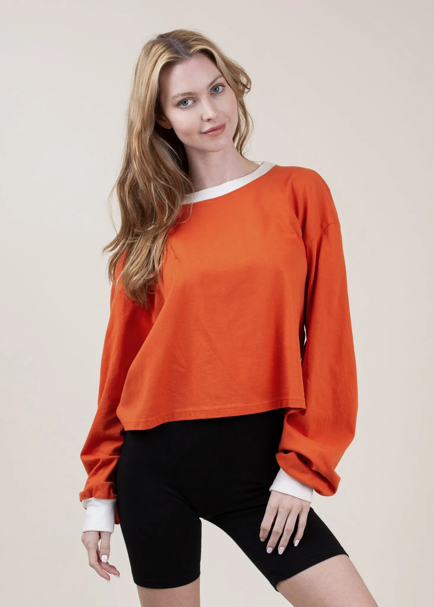 Cropped Boxy Long Sleeve