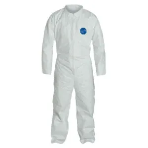 DuPont™ Tyvek® 400 Collared Coveralls w/Open Wrists/Ankles, Serged Seams, White, 3X-Large, TY120S-3XL