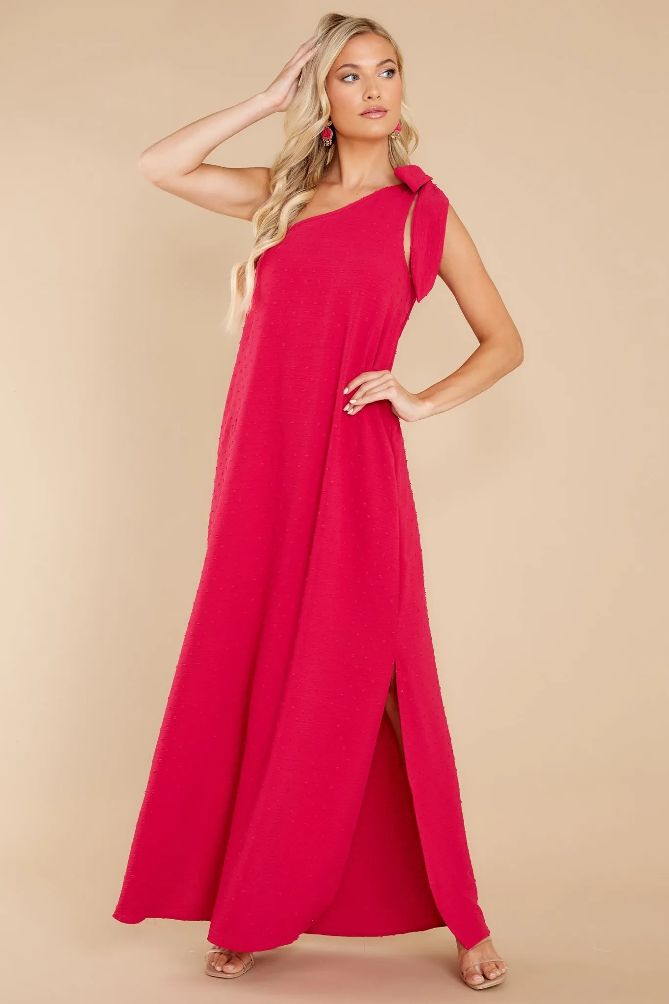 Elegance Is Everything Magenta Maxi Dress