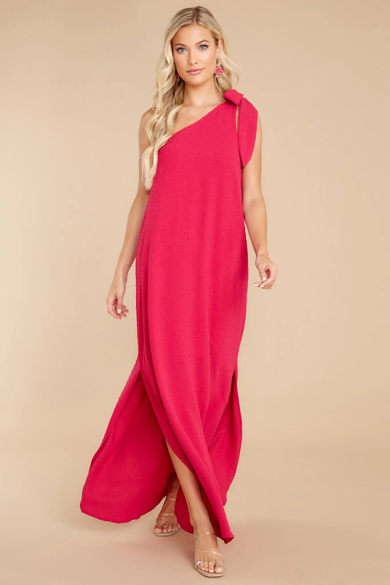 Elegance Is Everything Magenta Maxi Dress