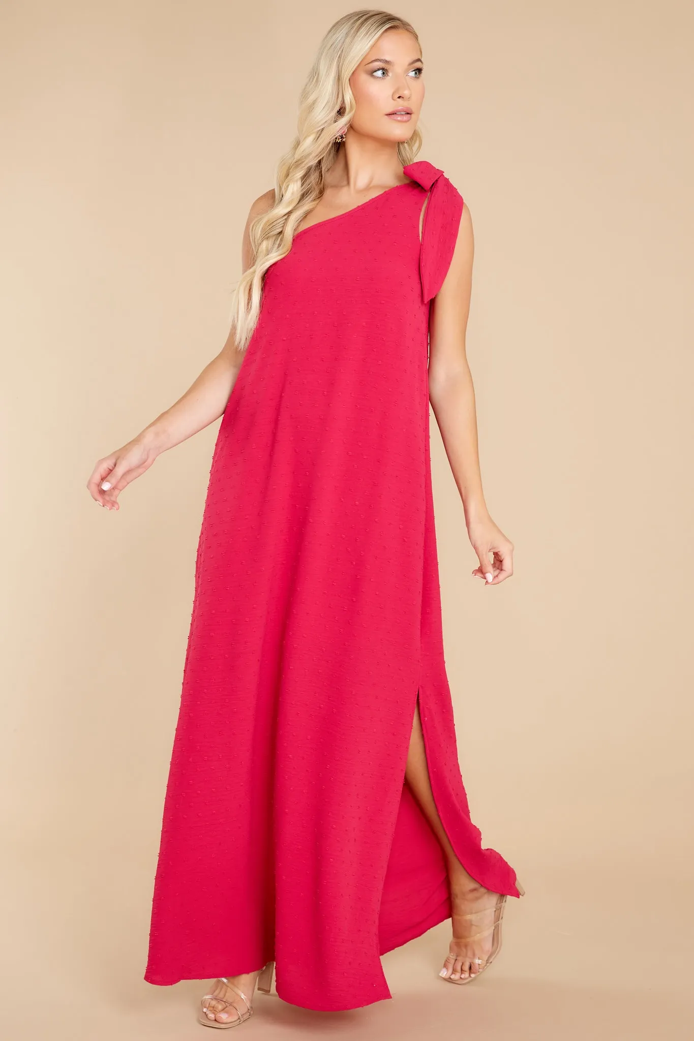 Elegance Is Everything Magenta Maxi Dress