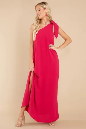 Elegance Is Everything Magenta Maxi Dress