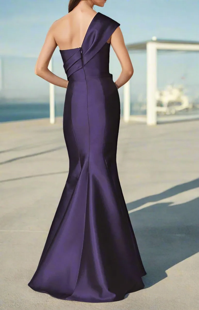 Elegant Mermaid One Shoulder Prom Dresses Sleeveless Party Dresses