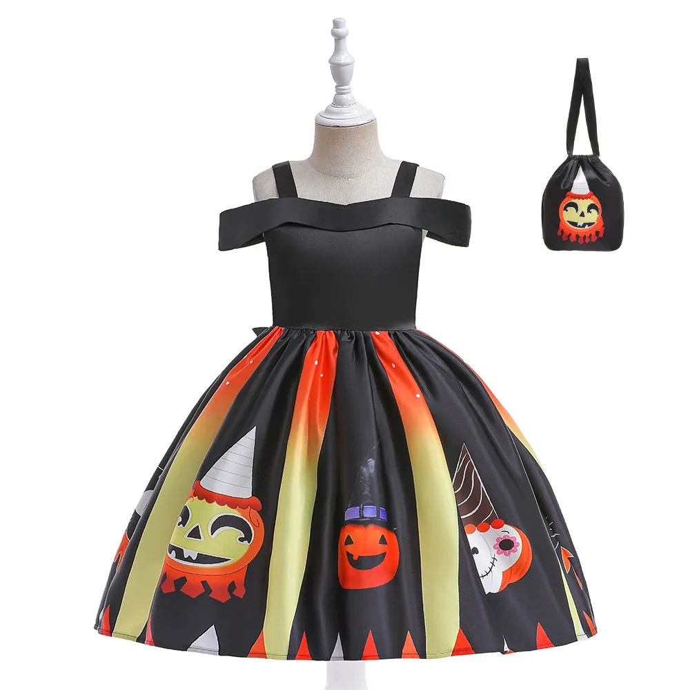 Girls' Princess and Witch Costume Dresses