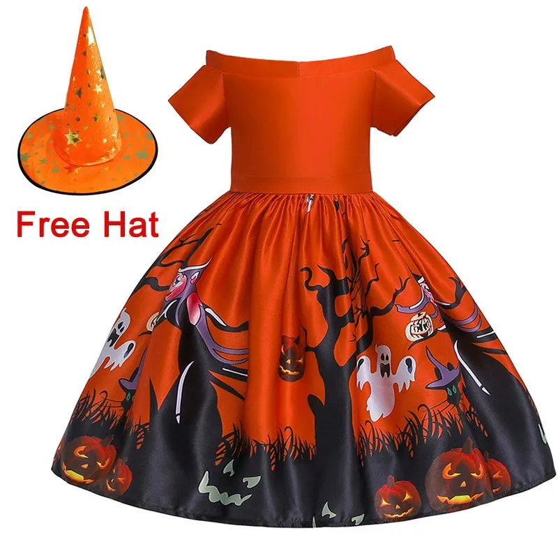 Girls' Princess and Witch Costume Dresses