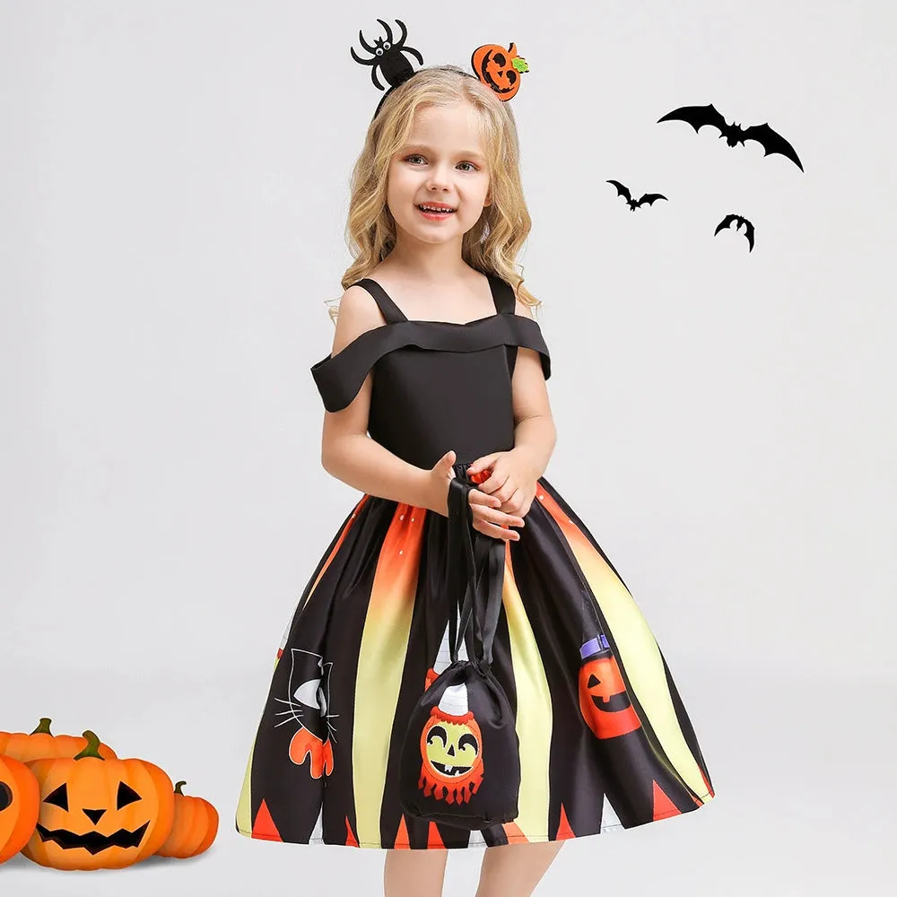 Girls' Princess and Witch Costume Dresses