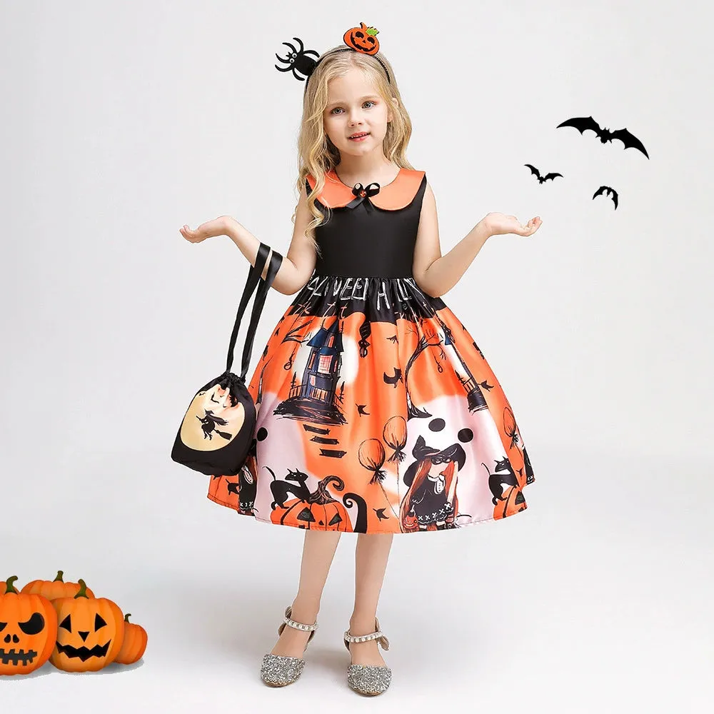 Girls' Princess and Witch Costume Dresses