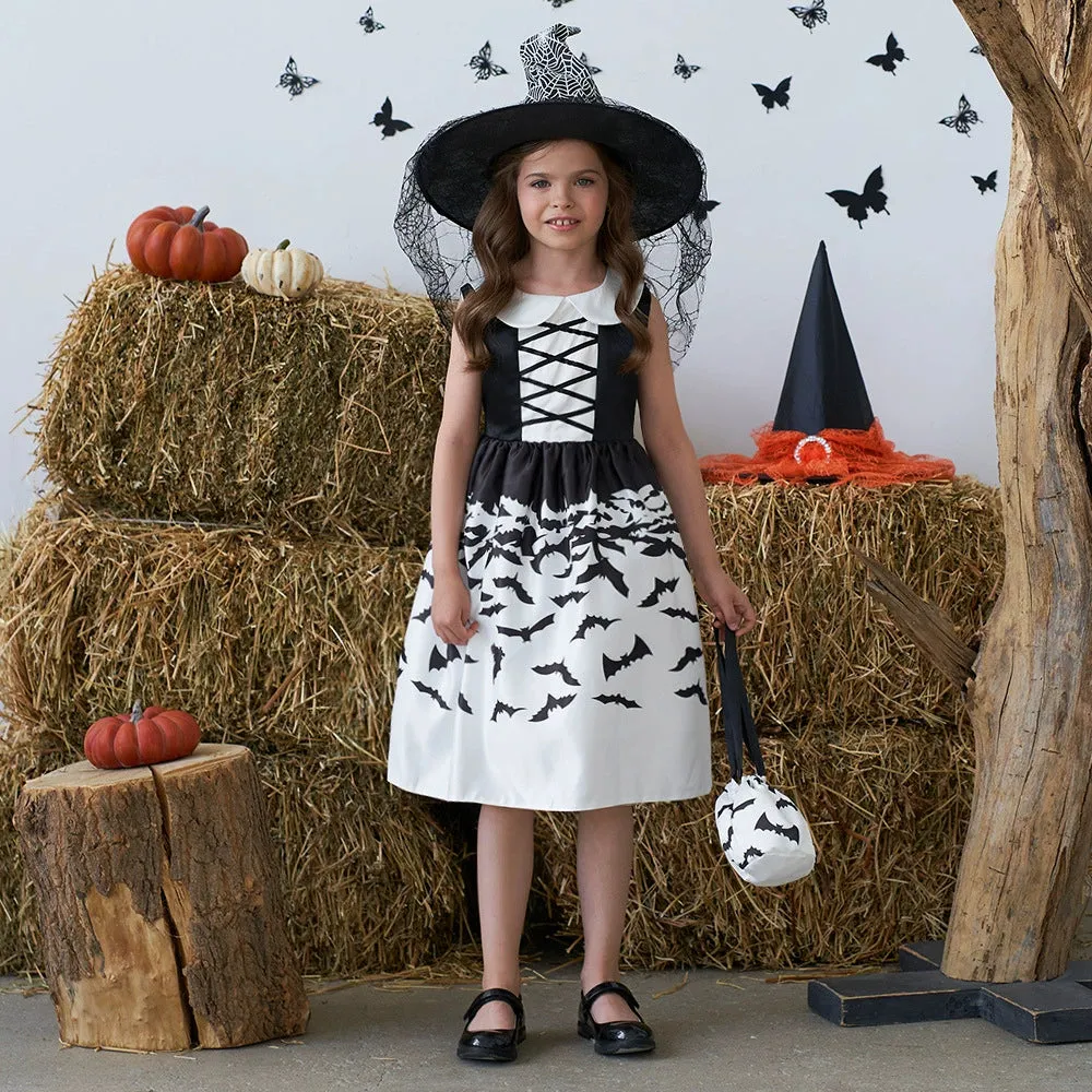 Girls' Princess and Witch Costume Dresses