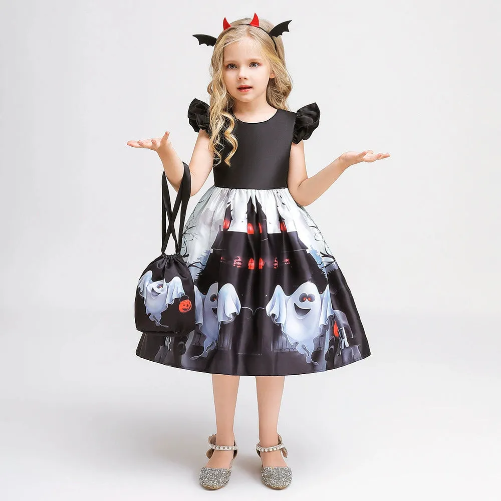 Girls' Princess and Witch Costume Dresses