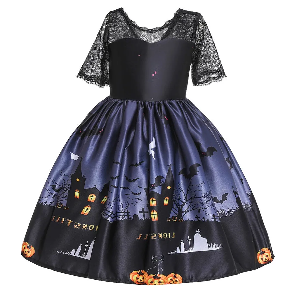 Girls' Princess and Witch Costume Dresses