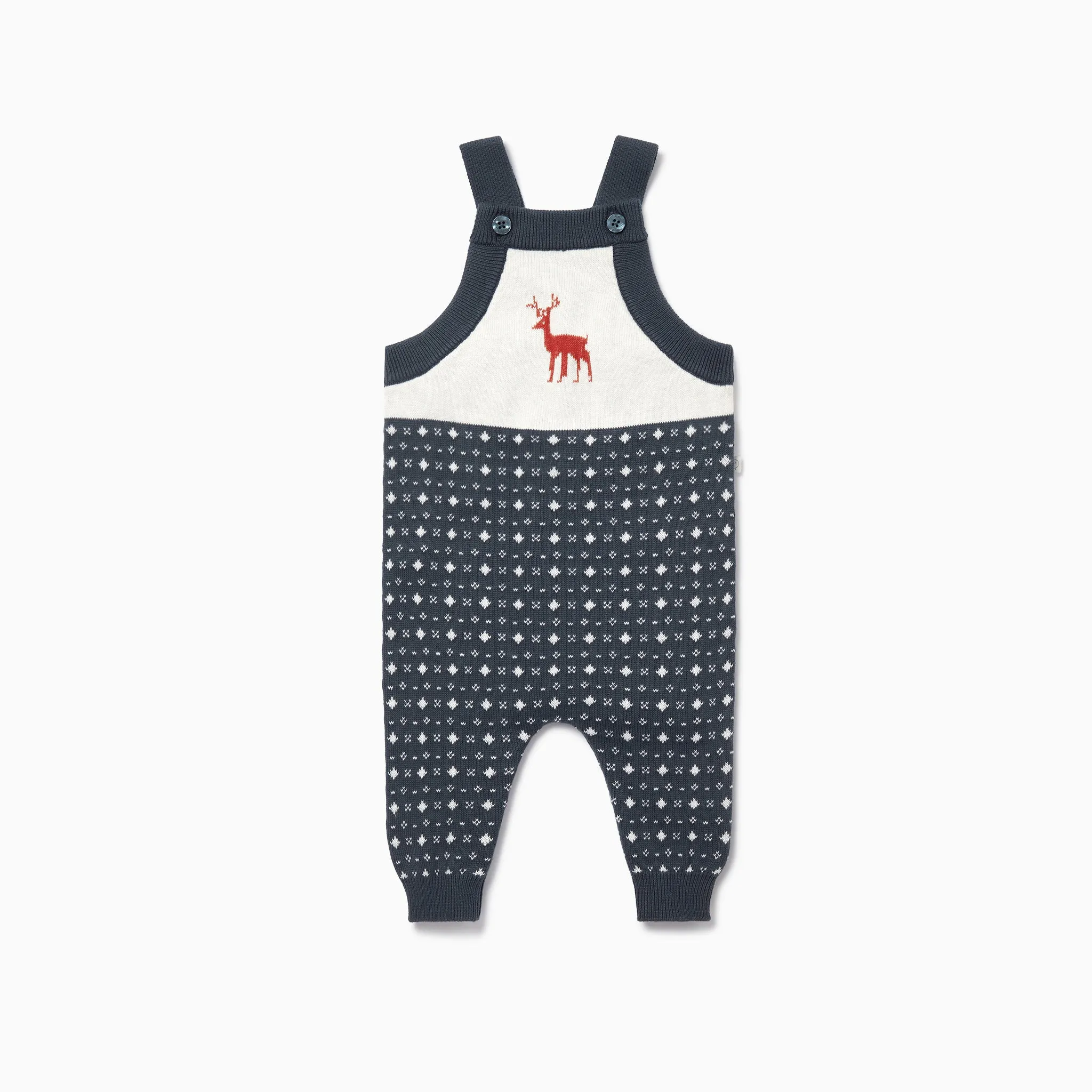 Knitted Reindeer Overalls