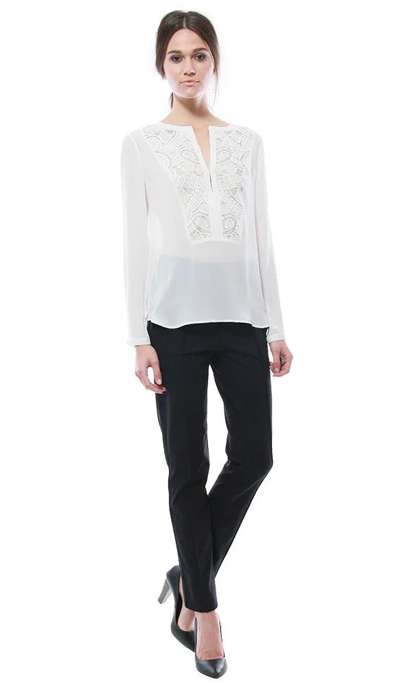 LACE BIB HENLEY