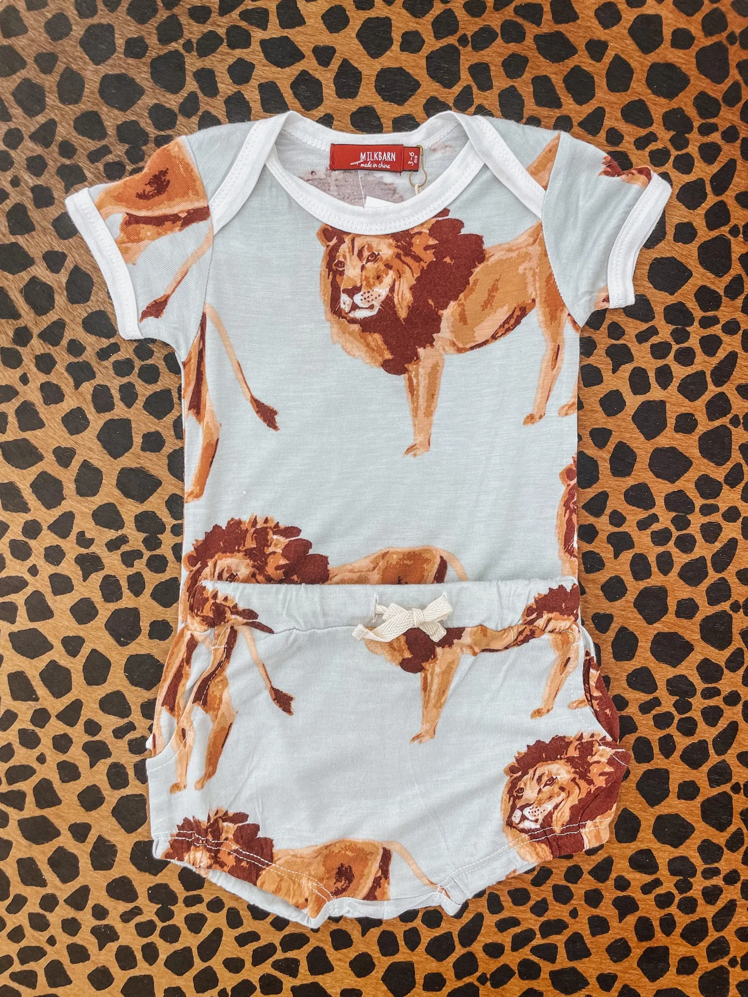 Lion Bamboo Short Sleeve One Piece