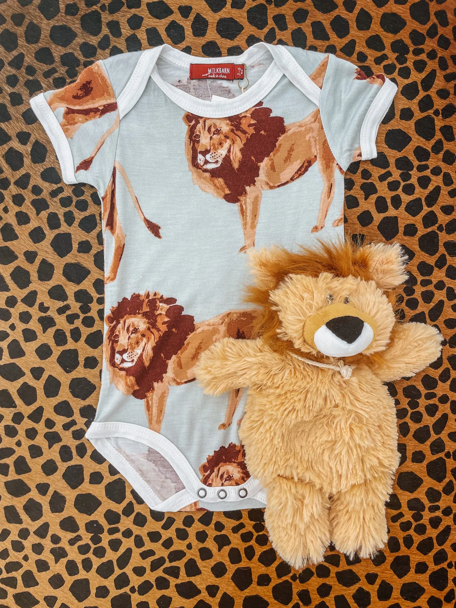 Lion Bamboo Short Sleeve One Piece