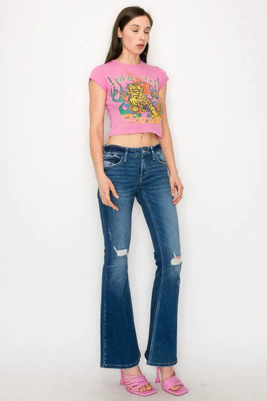 Low Rise Stretch Vintage Flare Jeans *Online Only*