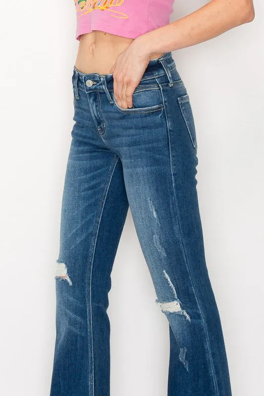 Low Rise Stretch Vintage Flare Jeans *Online Only*