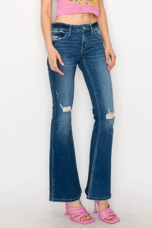 Low Rise Stretch Vintage Flare Jeans *Online Only*