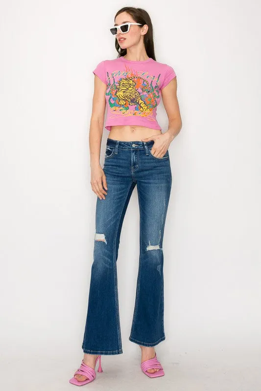 Low Rise Stretch Vintage Flare Jeans *Online Only*