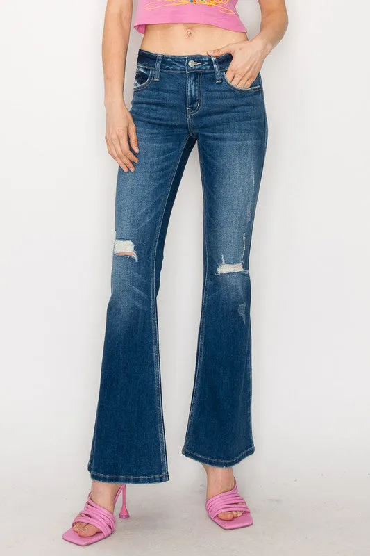 Low Rise Stretch Vintage Flare Jeans *Online Only*