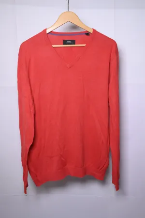 Mexx Orange Medium V-neck Sweatshirt – Excellent Condition