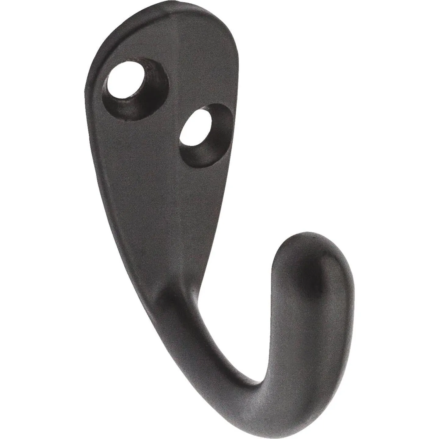 National Oil Rub Bronze Single Clothes Wardrobe Hook, (2-Pack)