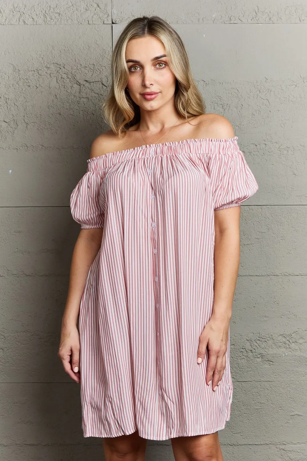 Off The Shoulder Mini Dress