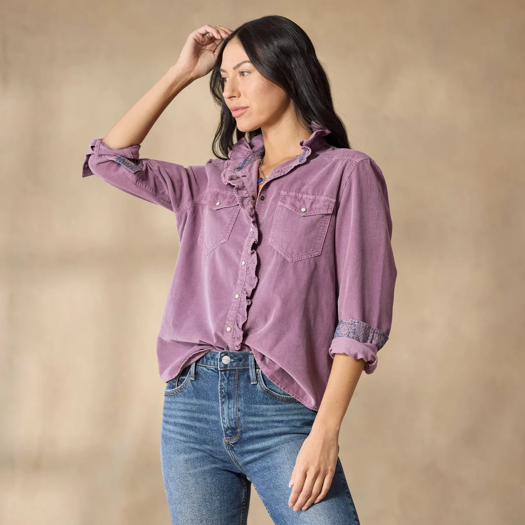 Ombeline Corduroy Shirt, Petite