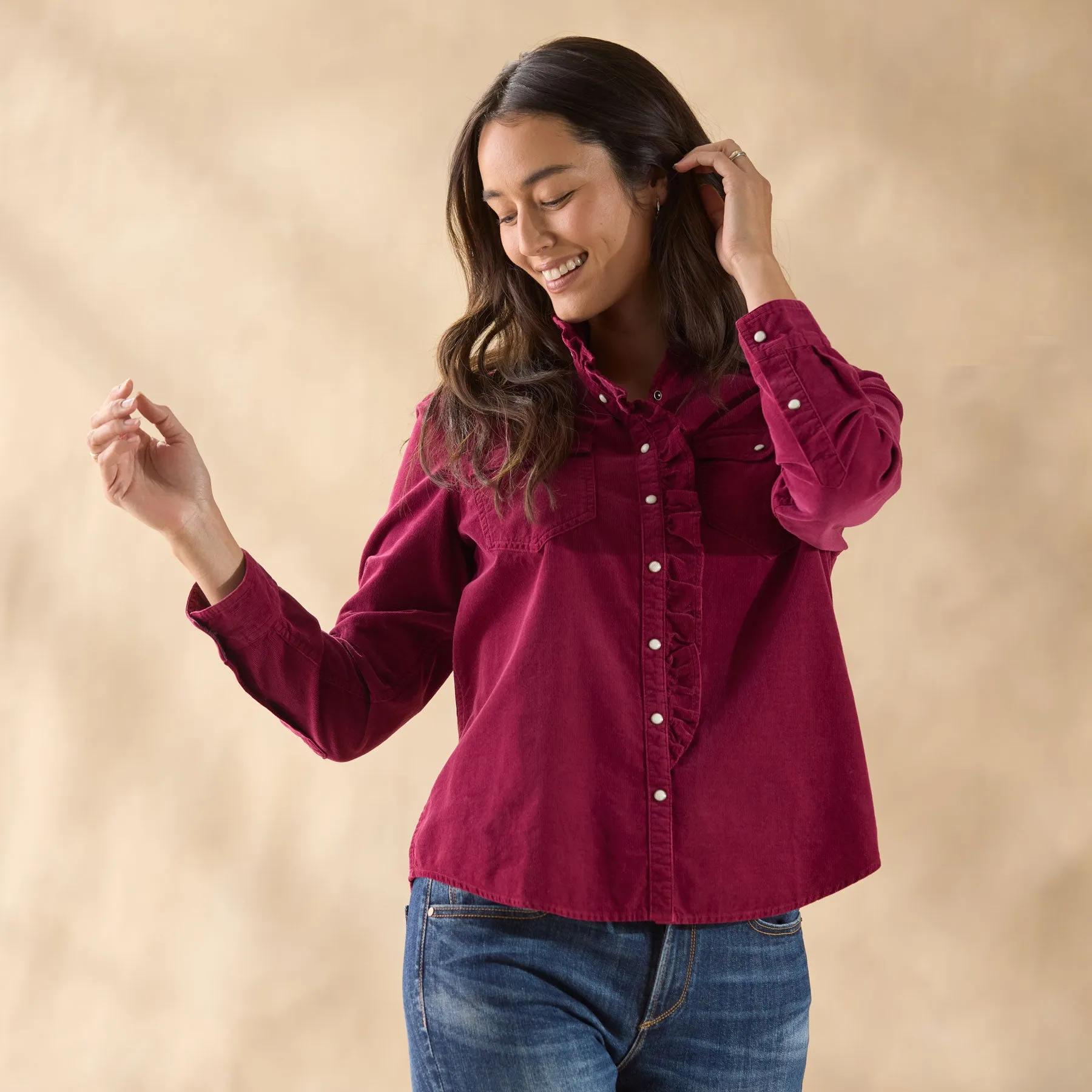 Ombeline Corduroy Shirt, Petite