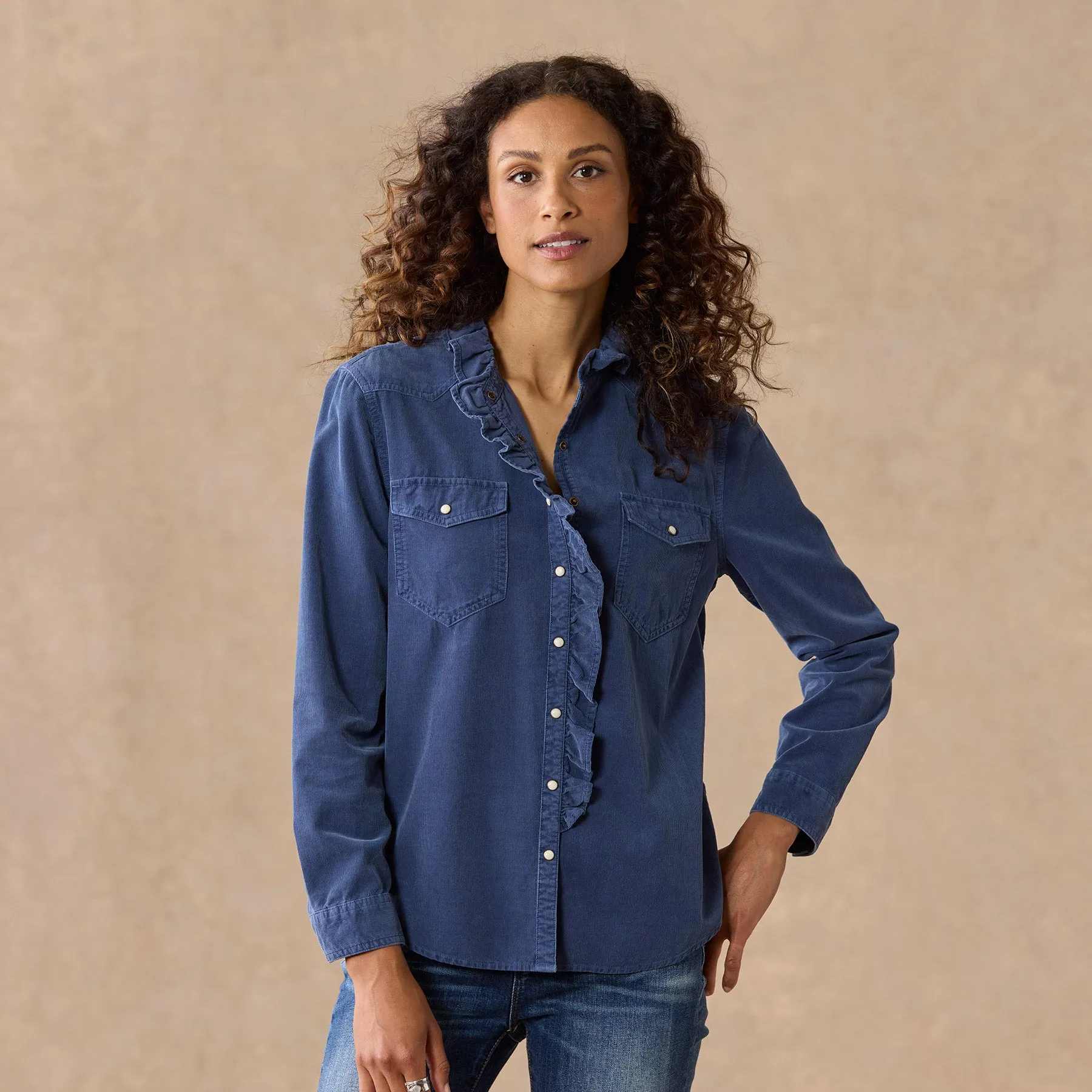 Ombeline Corduroy Shirt, Petite