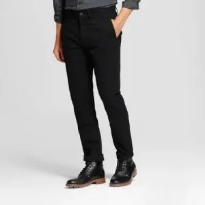 Open Box - Goodfellow & Co Men's Mid Rise Slim Leg Slim Straight Chino Pants Stretch