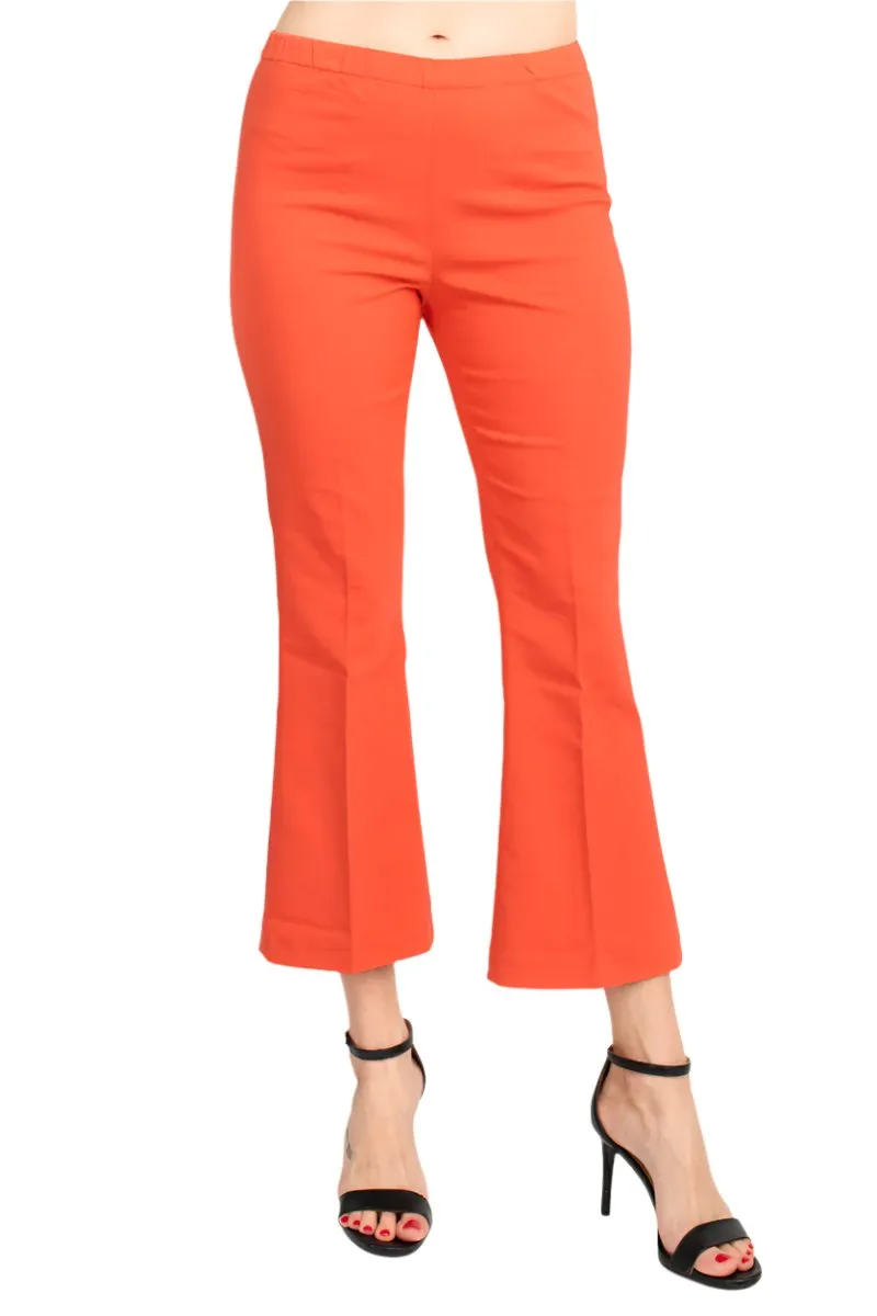 Peace of Cloth Regan crop flare stretch cotton pant