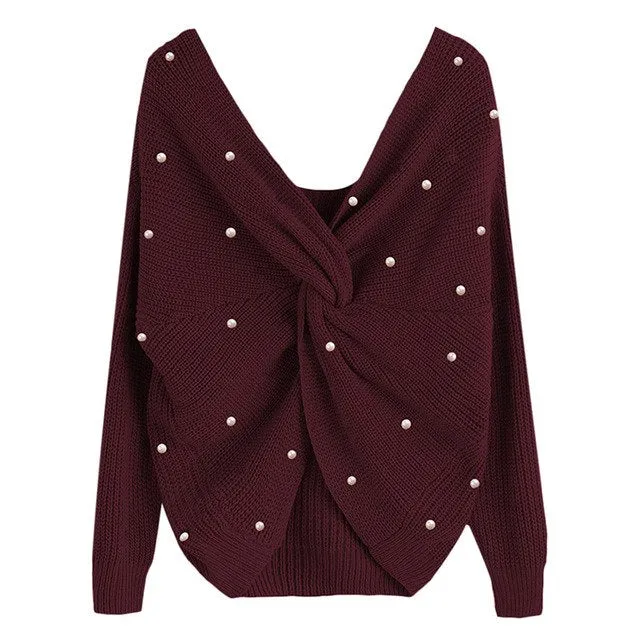 Pearl Criss Cross Sweater