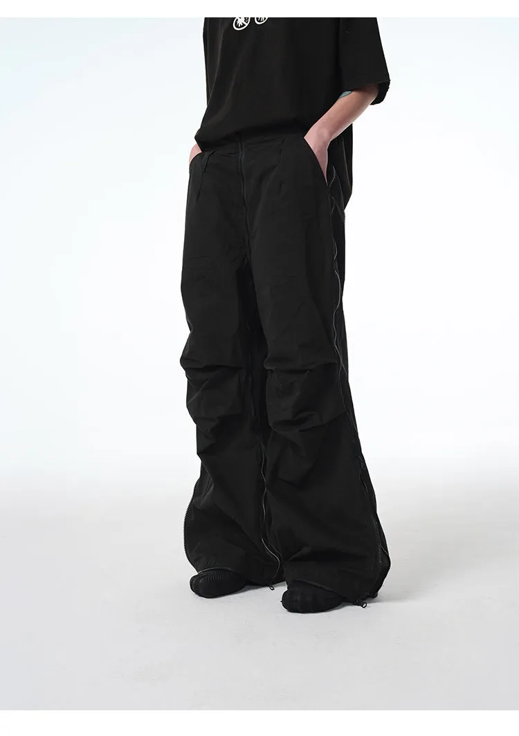 Pleated silhouette Detachable 2in1 cargo pants