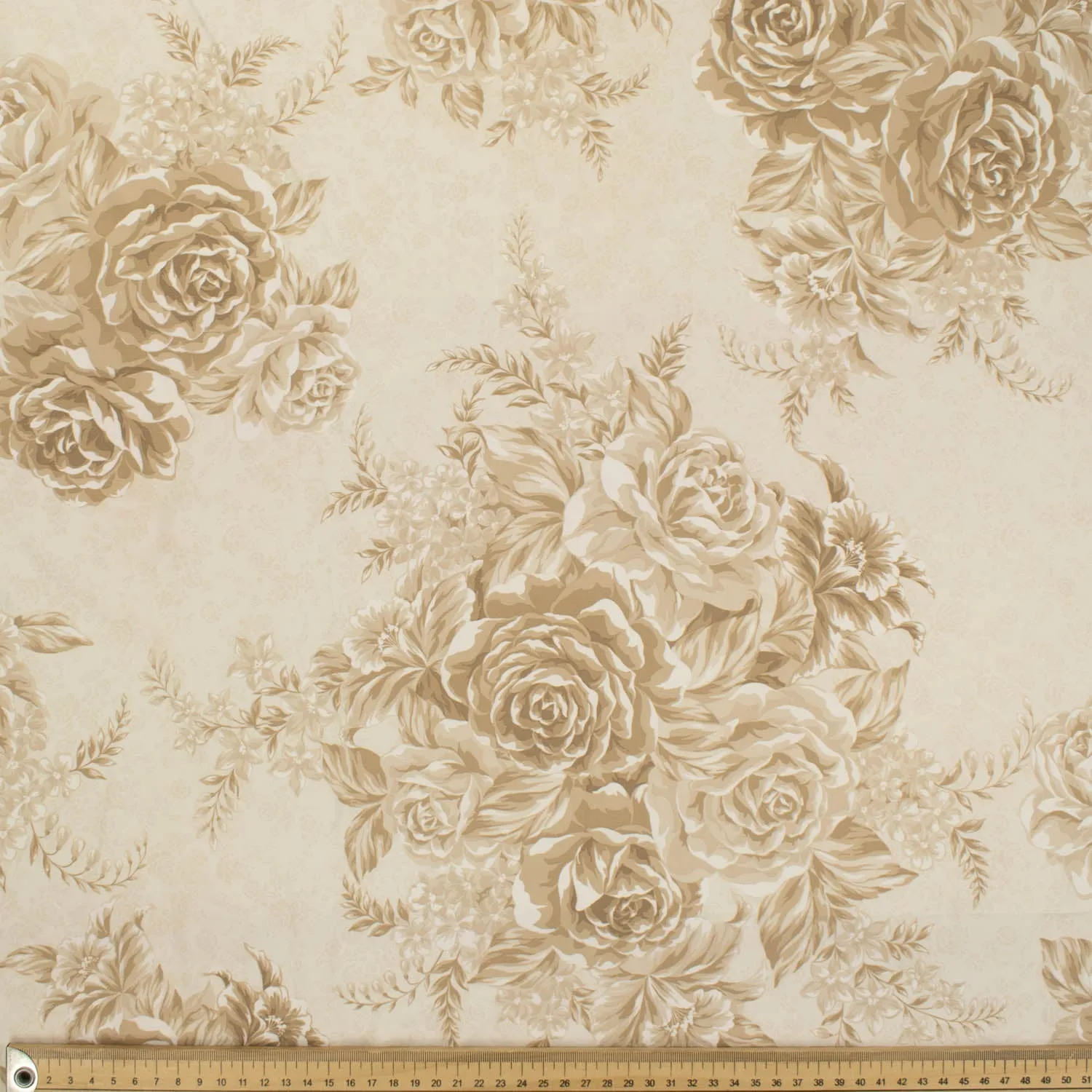 Printed Lining Design-33 Beige Florals